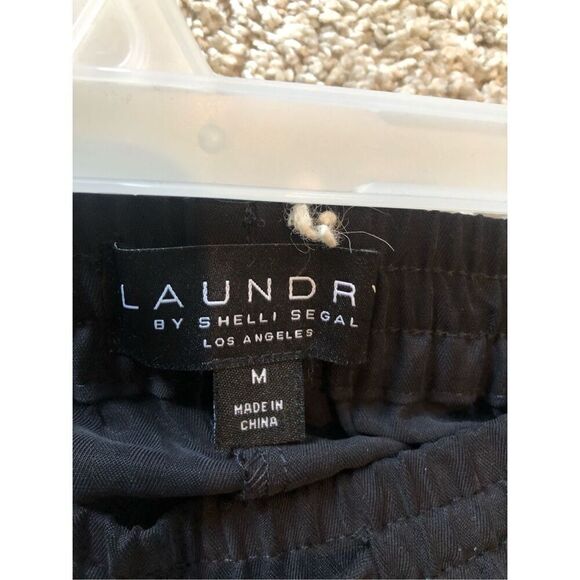 Laundry by Shelli Segal Los Angeles Women’s Black Straight Comfy Pants Size M NW - Picture 4 of 8